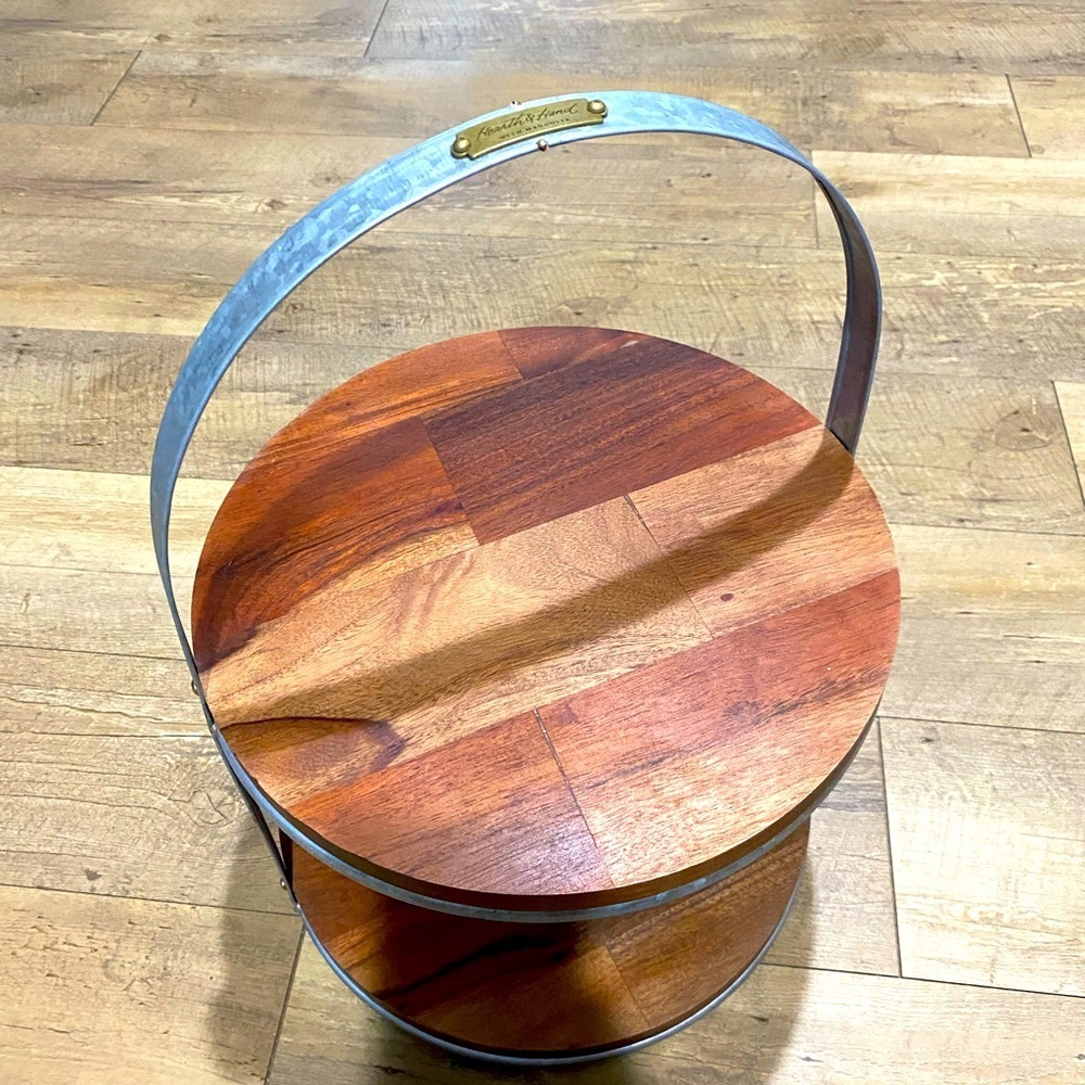 Hearth and hand two tier cake stand